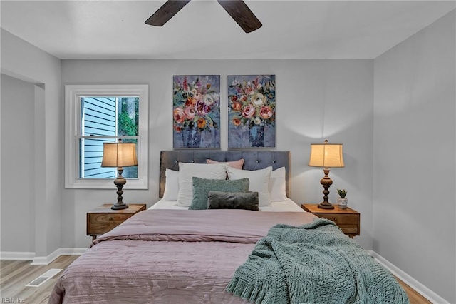 1226 Penniman Rd, Williamsburg, VA 23185 - bedroom featuring wood finished floors and ceiling fan