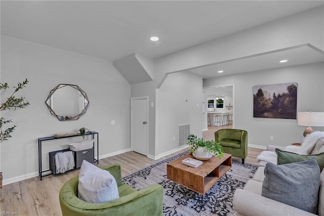 1226 Penniman Rd, Williamsburg, VA 23185 - living area featuring light wood-type flooring and recessed lighting