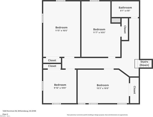 1226 Penniman Rd, Williamsburg, VA 23185 - view of home floor plan