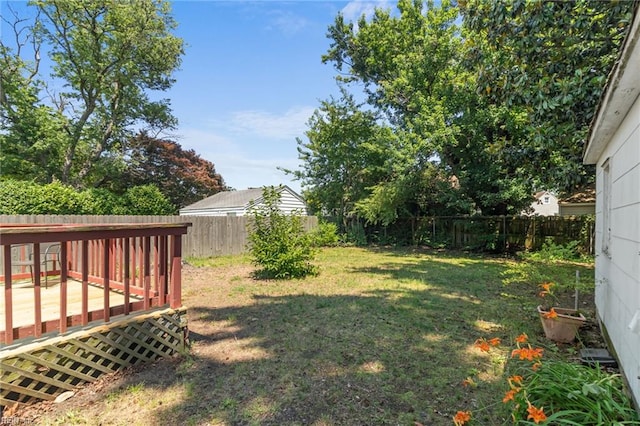 8048 Tidewater Dr, Norfolk, VA 23505 - fenced backyard with a deck