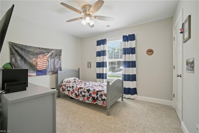 116 B St, Moyock, NC 27958 - bedroom featuring carpet and a ceiling fan