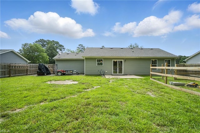116 B St, Moyock, NC 27958 - back of house featuring a patio and a fenced backyard