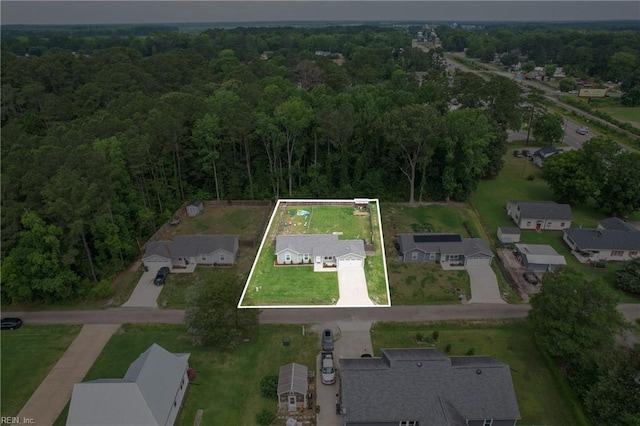 116 B St, Moyock, NC 27958 - view of property location with a heavily wooded area and property boundaries highlighted