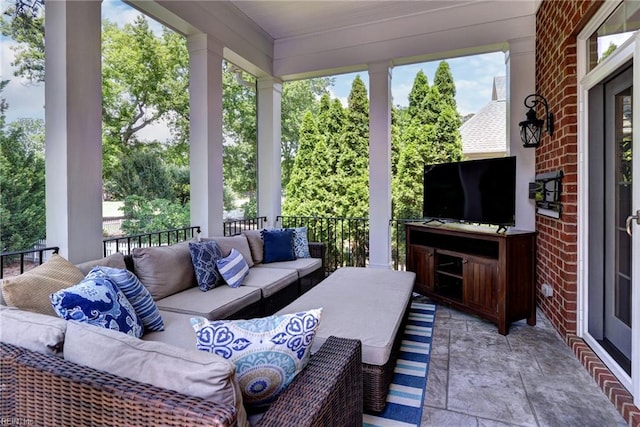 1808 John Hancock Rd, Williamsburg, VA 23185 - view of patio / terrace with an outdoor living space