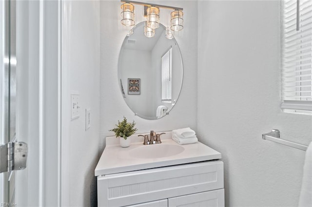 3520 S Warwick Cir, Norfolk, VA 23513 - bathroom with vanity and a chandelier