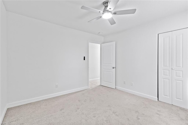3520 S Warwick Cir, Norfolk, VA 23513 - unfurnished bedroom featuring carpet floors, a closet, and ceiling fan