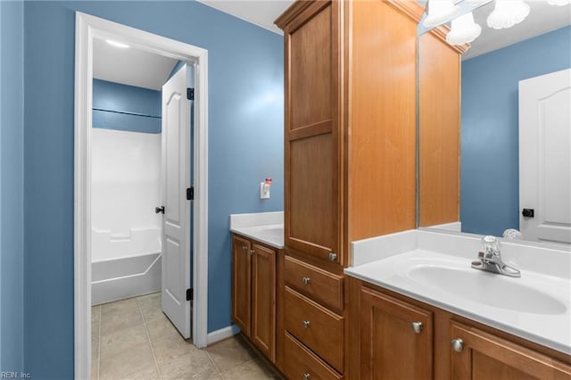 1028 Cathedral Dr, Suffolk, VA 23434 - bathroom featuring vanity and tile patterned floors