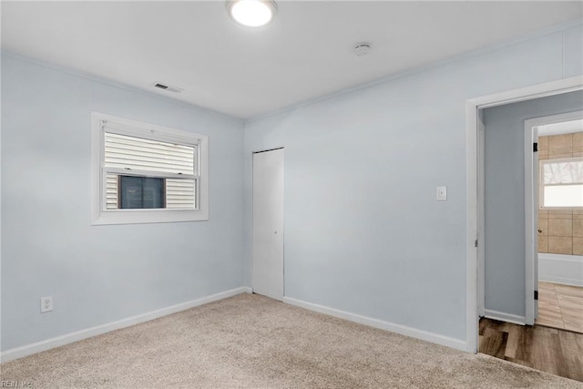 1833 Darville Dr, Hampton, VA 23663 - carpeted spare room with a smoke detector and baseboards