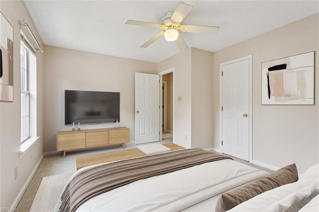 208 Sherbrooke Dr, Newport News, VA 23602 - bedroom with light carpet and a ceiling fan