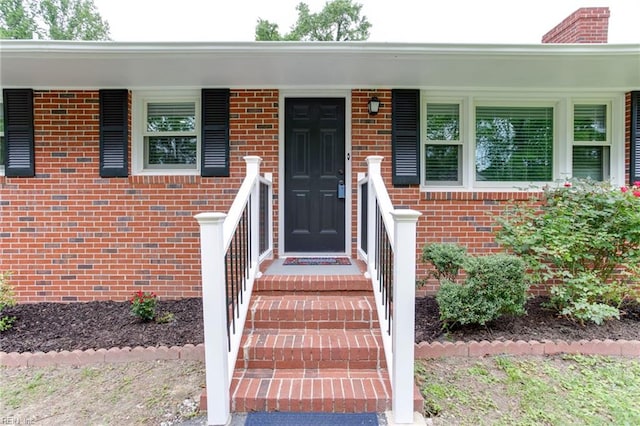 194 Railroad St, Williamsburg, VA 23185 - doorway to property featuring brick siding