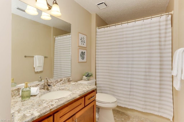 5225 Thatcher Way, Virginia Beach, VA 23456 - bathroom featuring vanity, a textured ceiling, and tile patterned flooring
