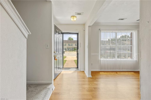 48 Terri Sue Ct, Hampton, VA 23666 - entrance foyer featuring wood finished floors and baseboards