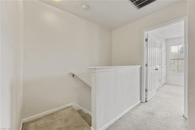 48 Terri Sue Ct, Hampton, VA 23666 - corridor featuring an upstairs landing and carpet floors