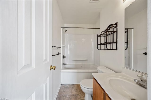 48 Terri Sue Ct, Hampton, VA 23666 - bathroom with vanity, shower / bath combination, and stone finish flooring