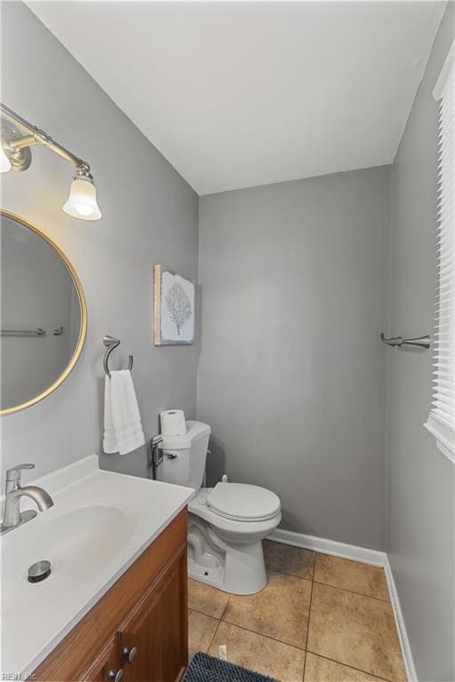 7425 Evelyn T Butts Ave, Norfolk, VA 23513 - half bath with vanity and tile patterned floors