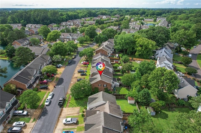 512 S Lake Cir, Chesapeake, VA 23322 - aerial overview of property's location with nearby suburban area