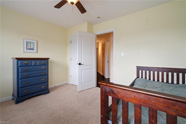 4400 Anchor Bend Ct, Chesapeake, VA 23321 - bedroom with light carpet and a ceiling fan