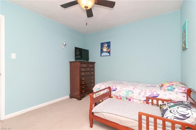 2405 Broadnax Cir, Chesapeake, VA 23323 - bedroom featuring light carpet and a ceiling fan