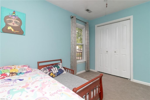 2405 Broadnax Cir, Chesapeake, VA 23323 - bedroom with carpet flooring and a closet