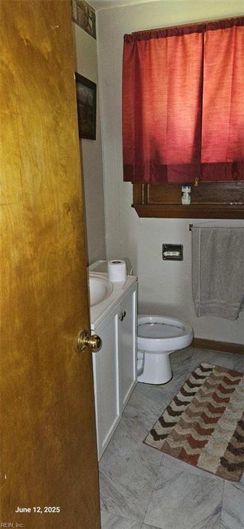 5412 E Princess Anne Rd, Norfolk, VA 23502 - bathroom with vanity and toilet