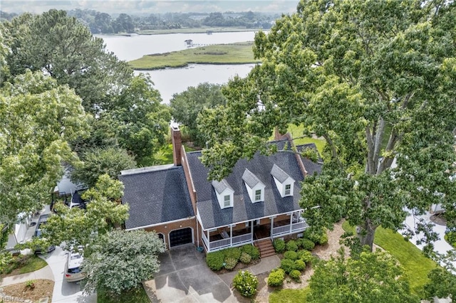 417 Peace Haven Dr, Norfolk, VA 23502 - aerial view of property and surrounding area featuring a large body of water