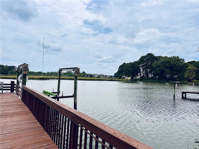 417 Peace Haven Dr, Norfolk, VA 23502 - dock featuring a water view