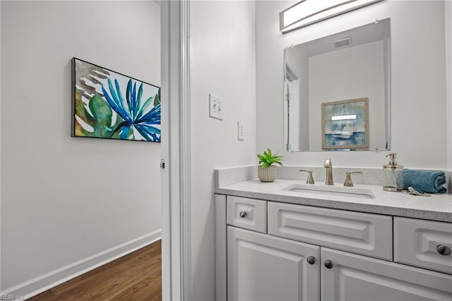 416 27th St, Virginia Beach, VA 23451 - bathroom with vanity and wood finished floors