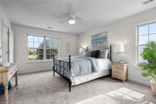 416 27th St, Virginia Beach, VA 23451 - bedroom with carpet floors and a ceiling fan