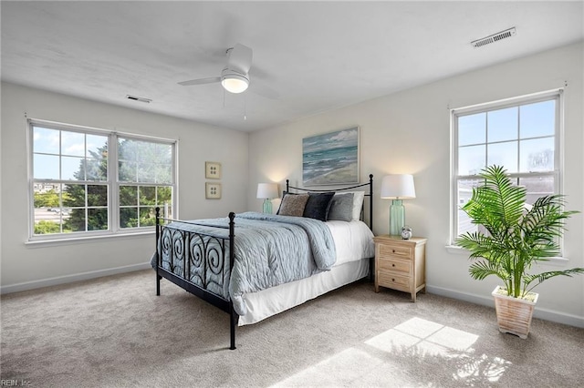 416 27th St, Virginia Beach, VA 23451 - carpeted bedroom with multiple windows and ceiling fan