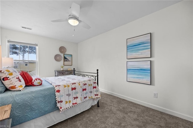 416 27th St, Virginia Beach, VA 23451 - carpeted bedroom with baseboards and a ceiling fan