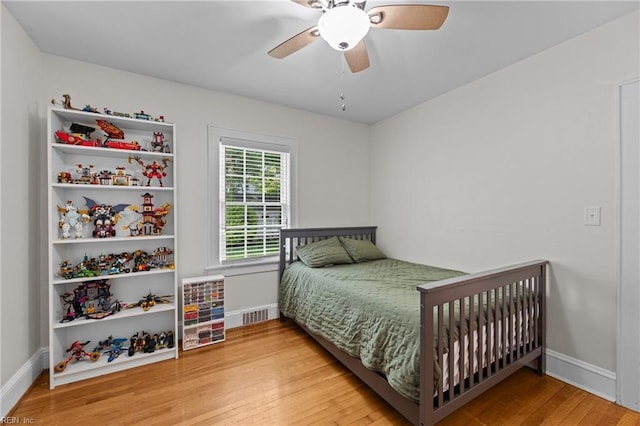 300 N Shore Rd, Norfolk, VA 23505 - bedroom featuring wood finished floors and ceiling fan