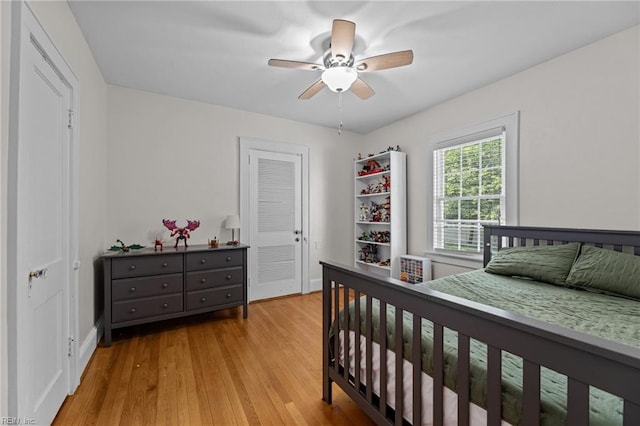 300 N Shore Rd, Norfolk, VA 23505 - bedroom with wood finished floors and ceiling fan