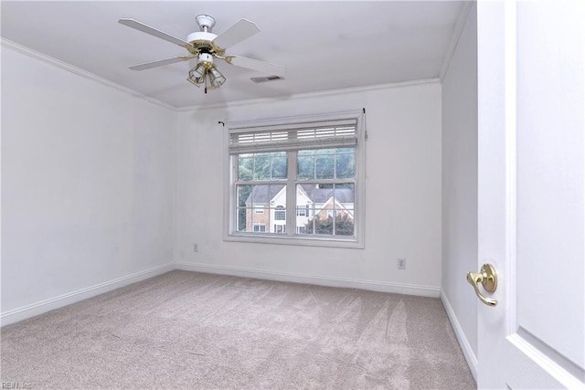 3248 Windsor Rdg, Williamsburg, VA 23188 - carpeted empty room with ornamental molding and ceiling fan