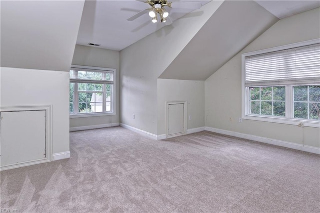 3248 Windsor Rdg, Williamsburg, VA 23188 - bonus room featuring carpet floors, vaulted ceiling, and ceiling fan