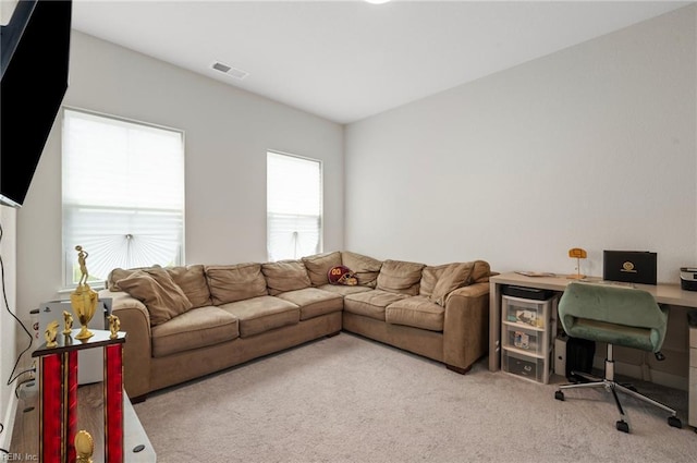 958 Olmstead St, Chesapeake, VA 23323 - carpeted living room featuring an office area