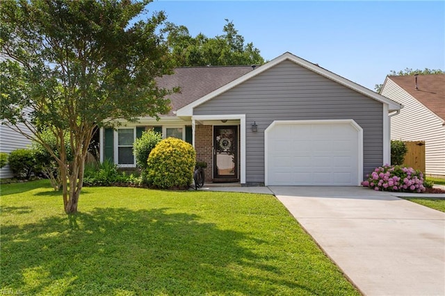 1121 Millay Ct, Virginia Beach, VA 23454 - single story home featuring an attached garage, driveway, and a front yard