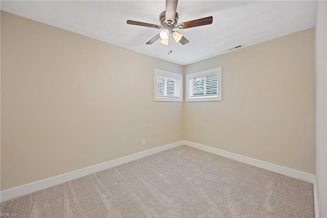 3332 Lusk St, Virginia Beach, VA 23464 - empty room featuring light carpet and a ceiling fan