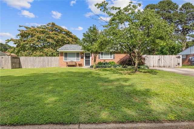 3332 Lusk St, Virginia Beach, VA 23464 - view of front of home with brick siding and a gate