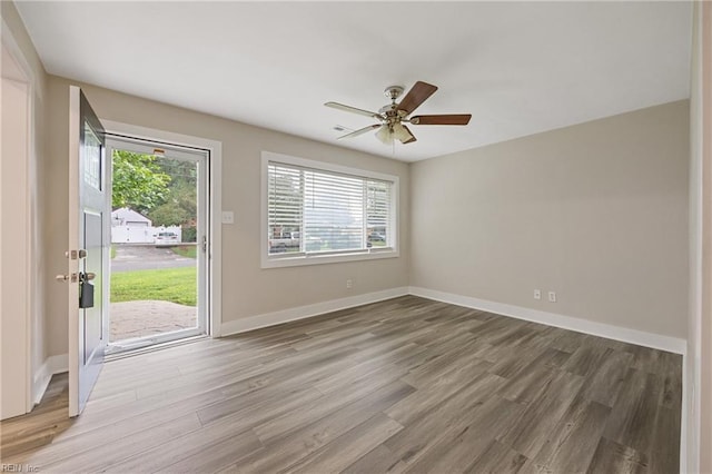 3332 Lusk St, Virginia Beach, VA 23464 - spare room featuring healthy amount of natural light, wood finished floors, and ceiling fan