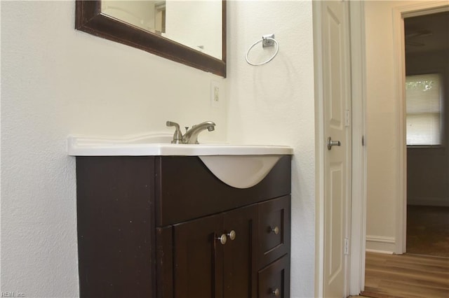 1910 N Lakeland Dr, Norfolk, VA 23518 - bathroom featuring vanity and wood finished floors
