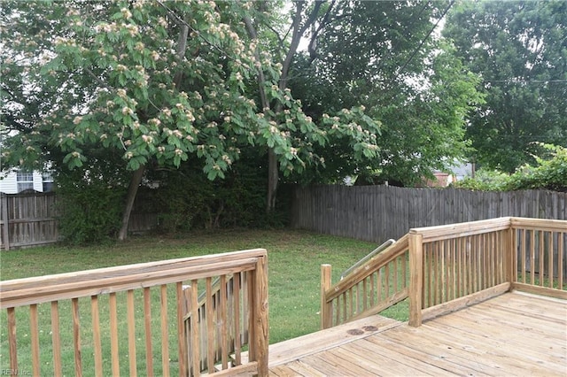 1910 N Lakeland Dr, Norfolk, VA 23518 - wooden deck featuring a fenced backyard