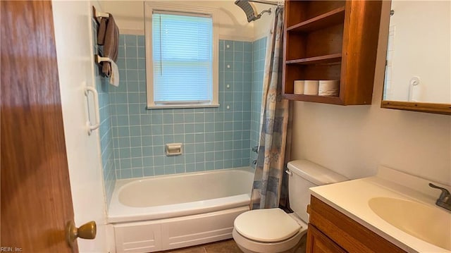 1220 E Balview Ave, Norfolk, VA 23503 - full bathroom featuring vanity and shower / bathtub combination with curtain