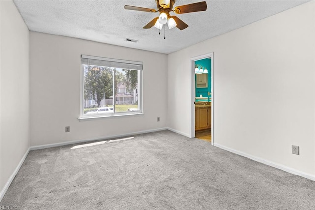 114 Lancelot Dr, Suffolk, VA 23434 - carpeted empty room with ceiling fan and a textured ceiling
