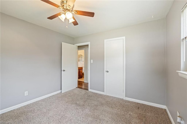 5813 Andrea Dr, Norfolk, VA 23518 - unfurnished bedroom featuring carpet and ceiling fan