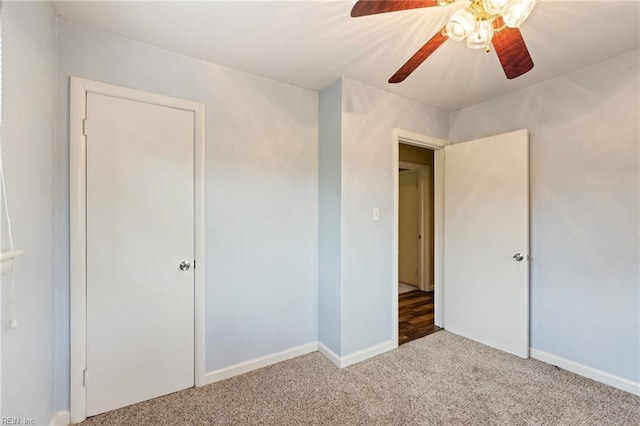 5813 Andrea Dr, Norfolk, VA 23518 - unfurnished bedroom with carpet flooring and a ceiling fan