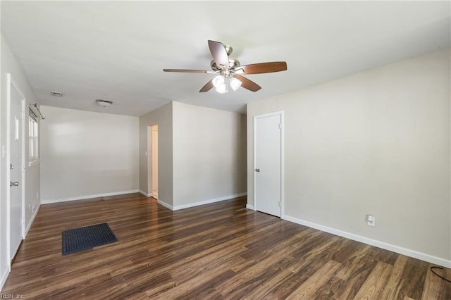 5813 Andrea Dr, Norfolk, VA 23518 - spare room featuring wood finished floors and a ceiling fan