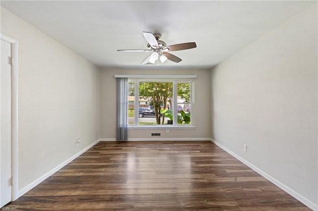 5813 Andrea Dr, Norfolk, VA 23518 - unfurnished room with a ceiling fan and wood finished floors