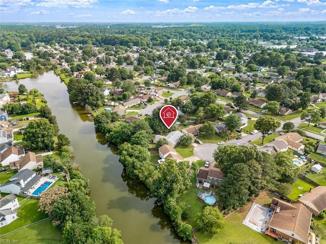 2001 Blackwell Ct, Virginia Beach, VA 23464 - aerial overview of property's location with a nearby body of water and nearby suburban area