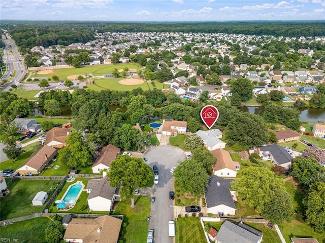 2001 Blackwell Ct, Virginia Beach, VA 23464 - aerial overview of property's location featuring nearby suburban area