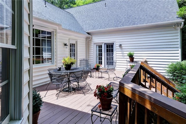 8265 Wrenfield Dr, Williamsburg, VA 23188 - deck with outdoor dining area